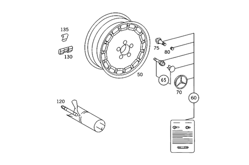Wheels for 1984 Mercedes-Benz 190E #2