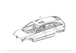 2516000707 - Body Shell: Body-in-White for Mercedes-Benz: R320, R350, R500 Image