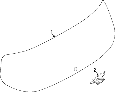 Glass - Lift Gate for 2023 Dodge Hornet #0