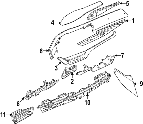 Instrument Panel Components for 2025 Nissan Murano #0