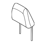LK9Z58611A08AE - Body: Headrest for Ford Image