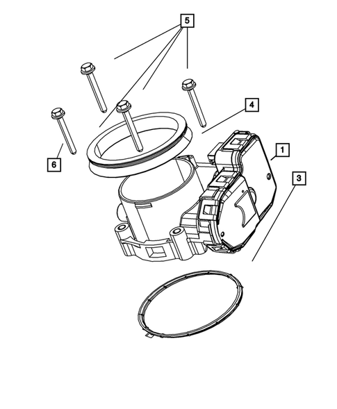 Throttle Body for 2008 Chrysler Aspen #0