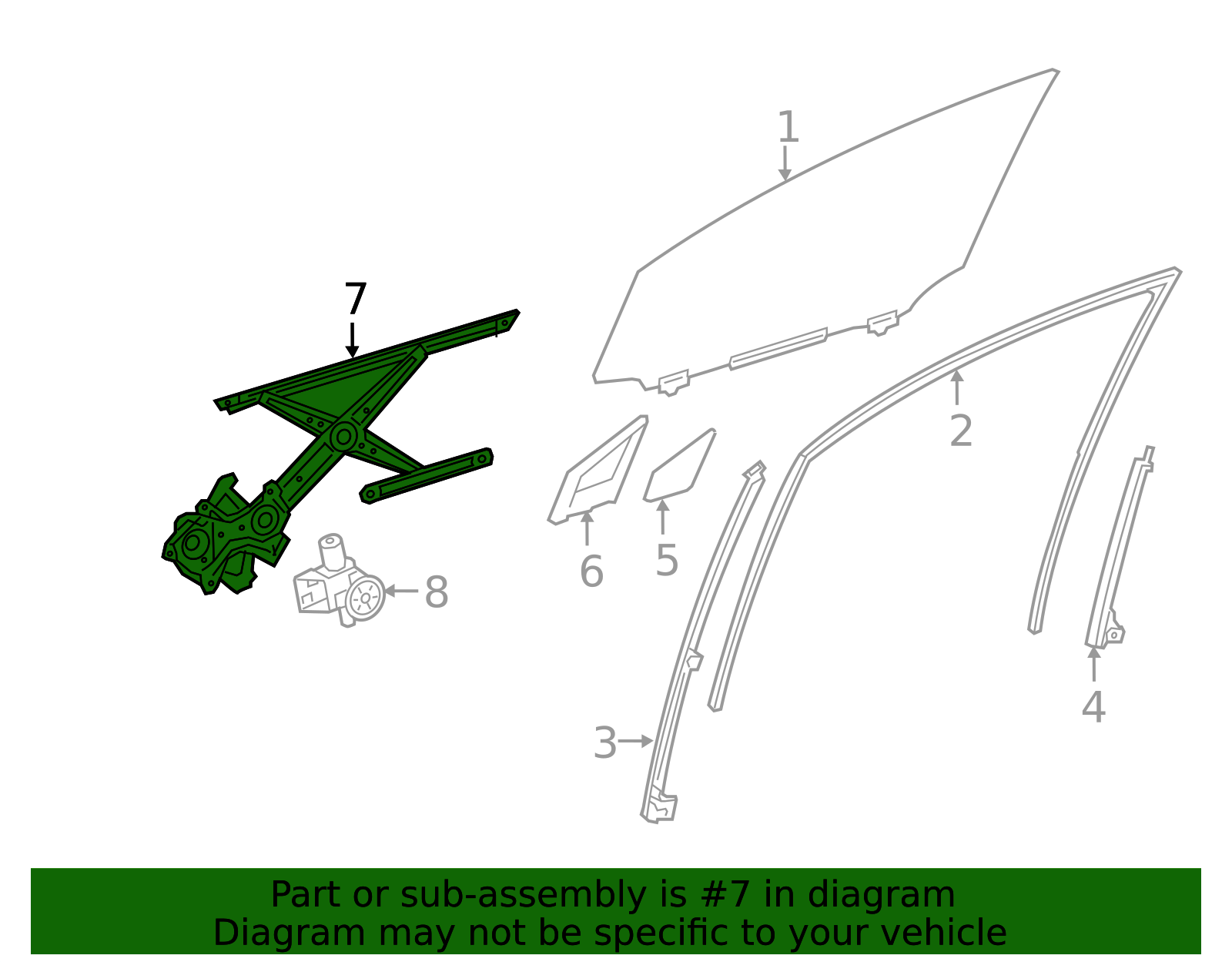 69801-78010 - Window Regulator 2015-2022 Lexus | Longo Lexus Parts