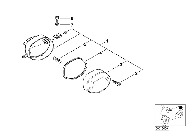 63217651031 - Lights: Screw -  for BMW-Motorrad Image