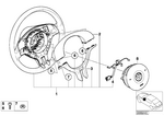 61318383366 - : Cover Cap, Sports Steering Wheel for BMW Image