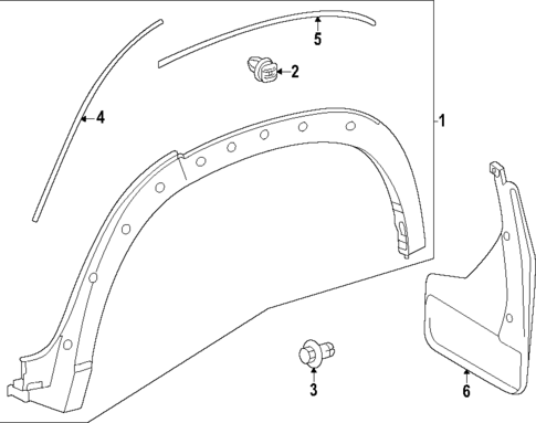 Exterior Trim - Quarter Panel for 2025 Toyota Grand Highlander #0