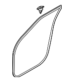 82120AT000 - Body: Weather-Strip On Body for Kia: Niro, Niro EV Image