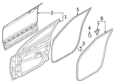 Door & Components for 2023 Kia Niro EV #1