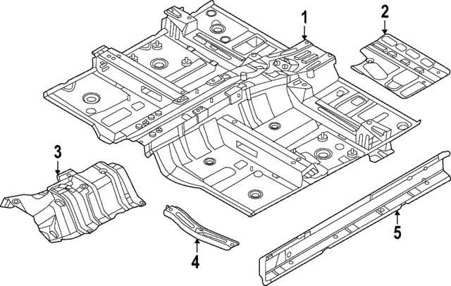 65100CH430 - : Center Floor Pan for Kia Image