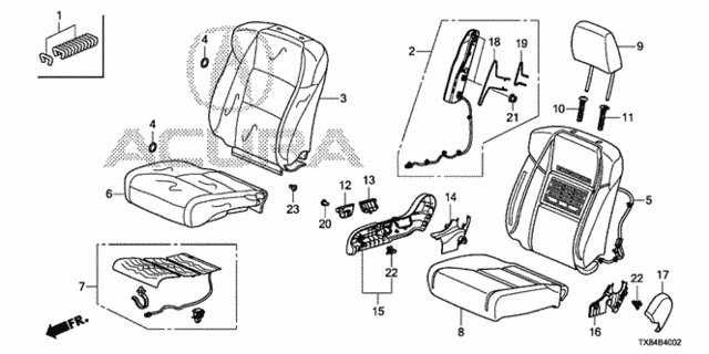 Front Seat (R.) for 2013 Acura ILX #0