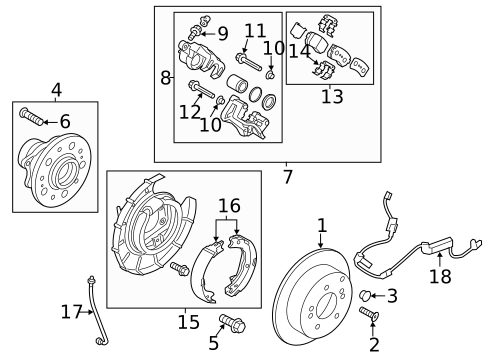 Brake Components for 2012 Kia Sportage #1