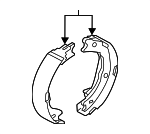583053SA30 - Brakes: Park Brake Shoes for Kia: Cadenza, Optima, Sportage Image