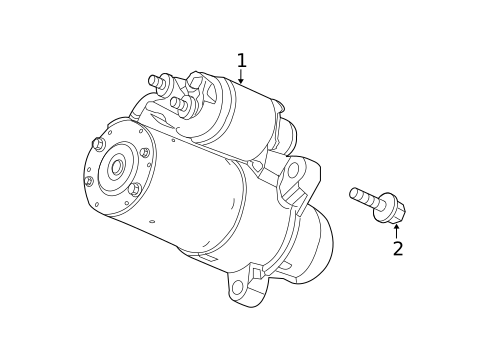 Starter for 2009 Chevrolet Equinox #0