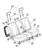 1FE481D5AA - Interior Trim: Rear Headrest for Chrysler: Pacifica Image