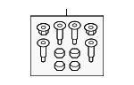 8S8898022 - Body: Adjust Bracket Hardware Kit for Audi Image
