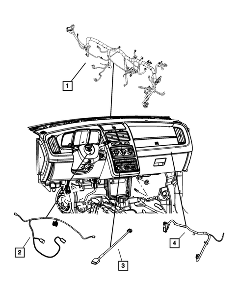 Wiring-Instrument Panel for 2010 Dodge Journey #0