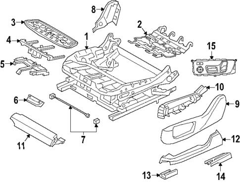 Driver Seat Components for 2025 BMW X5 #3