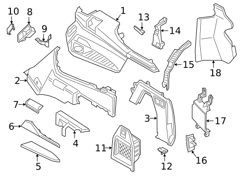 Interior Trim - Rear Body for 2021 BMW X7 #0
