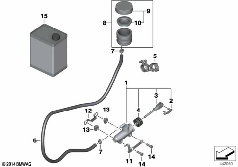 Brake Master Cylinder for 2006 BMW-Motorrad HP2 Megamoto #0