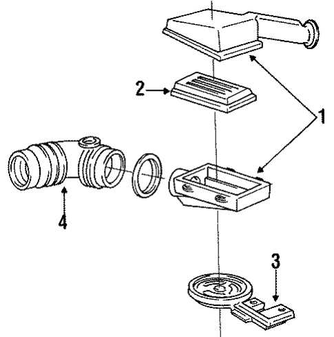Air Inlet for 1989 Chevrolet Beretta #0