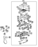 6510669AA - Engine: Hex Flange Head Bolt, Mounting for Mopar Image