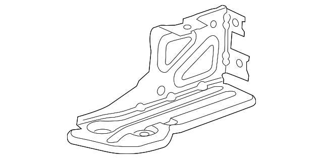 2014-2019 GM Passenger Side Rear Bumper Impact Bar Brace 23108149 GM ...