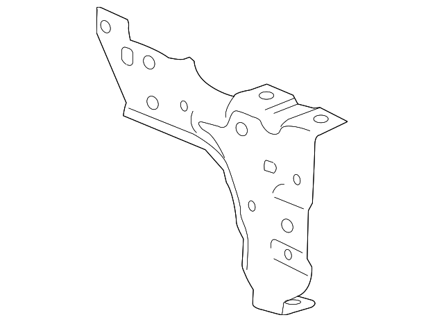 2015-2019 GM Rear Driver Side Bumper Impact Bar Bracket Bracket ...