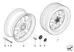 36103415720 - : Light Alloy Rim 36907111 for BMW Image