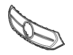 2438885700 - Body: Grille for Mercedes-Benz Image