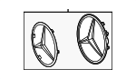 243880980064 - Accessories: Grille Emblem for Mercedes-Benz Image