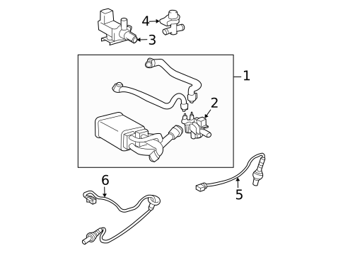Emission Components for 2005 Toyota Prius #0