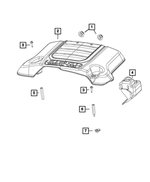 6512382AA - 5.7L HEMI Gas; Engine: Hex Nut, Mounting for Mopar Image