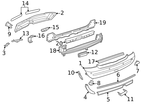 Bumper & Components - Rear for 2005 Mini Cooper #0