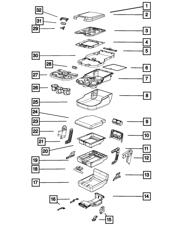 68202522AA - : Front Seat Cushion Frame for Mopar Image