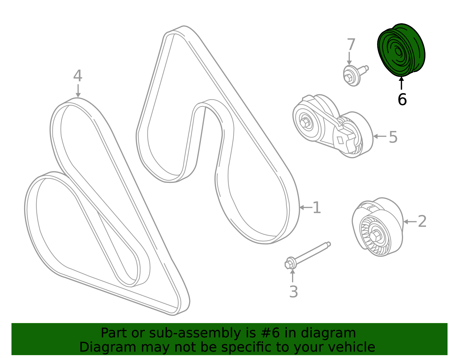 2011-2013 Ford F-150 Pulley JR3Z-8678-A | TascaParts.com