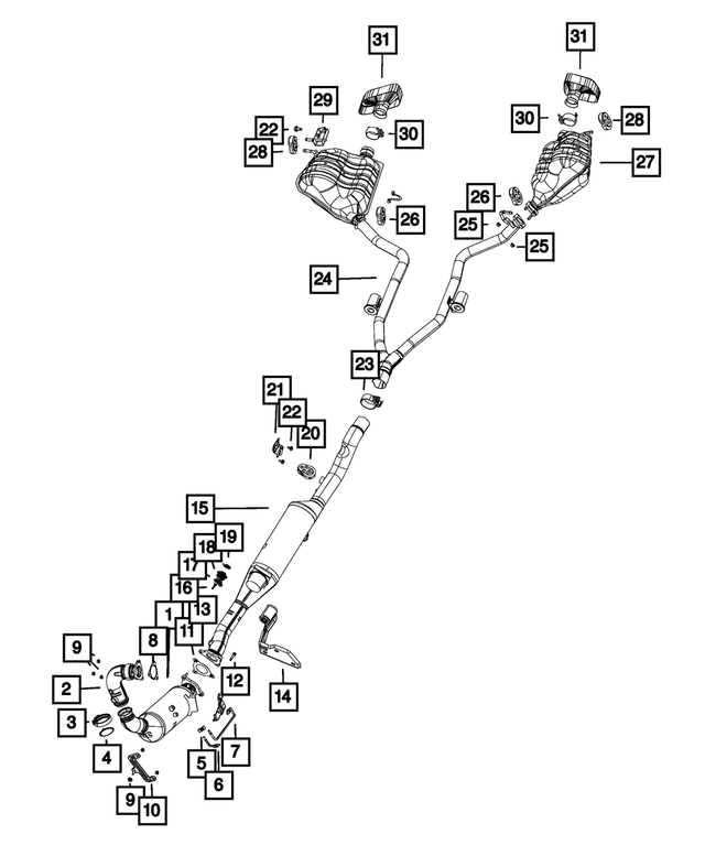 6511422AA - Exhaust: Nut for Mopar Image image