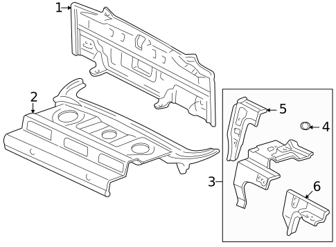 Rear Body for 2003 Toyota Prius #0