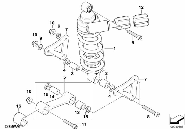 33537662084 - : Isa Screw - M10X60 for BMW-Motorrad Image