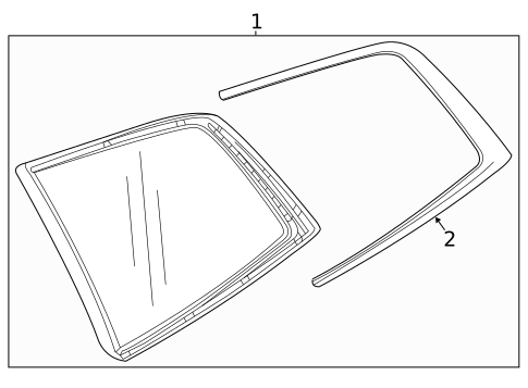 Glass & Hardware for 2022 Cadillac XT6 #0