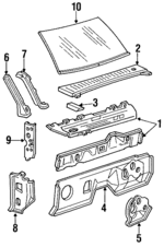 ZZL053510 - Body: Cowl Panel for Mazda: Navajo Image