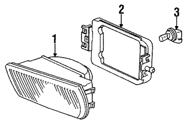 63171379112 - Electrical: Fog Lamp Assembly Support for BMW Image