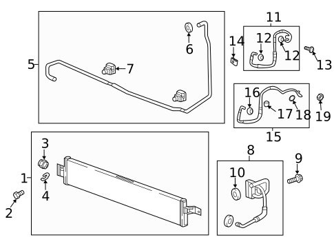 Trans Oil Cooler for 2019 Chevrolet Traverse #0