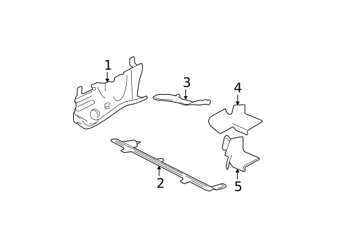 Splash Shields for 2003 Oldsmobile Alero #0