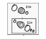19204681 - Suspension: Boot Kit for Pontiac: Vibe Image