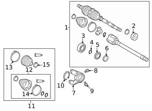 Drive Axles for 2009 Pontiac Vibe #2
