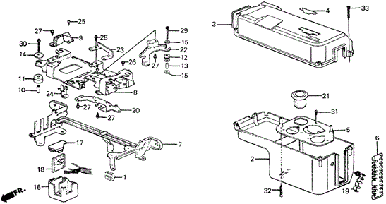 No. 1 Control Box Cover for 1984 Honda Wagovan #0