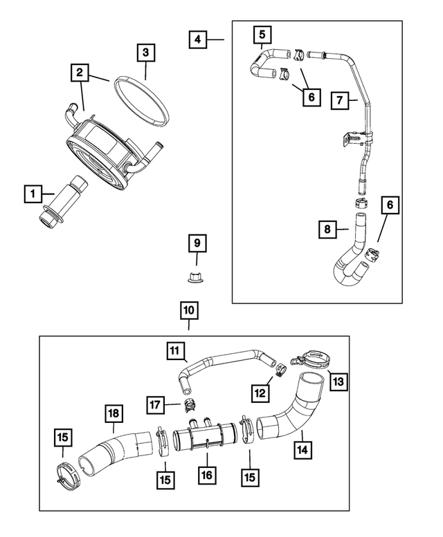 52029091AA - Cooling: Hose Clamp for Mopar Image