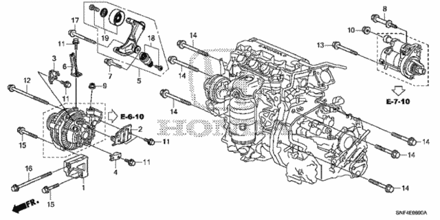 Alternator Bracket for 2006 Honda Civic #0
