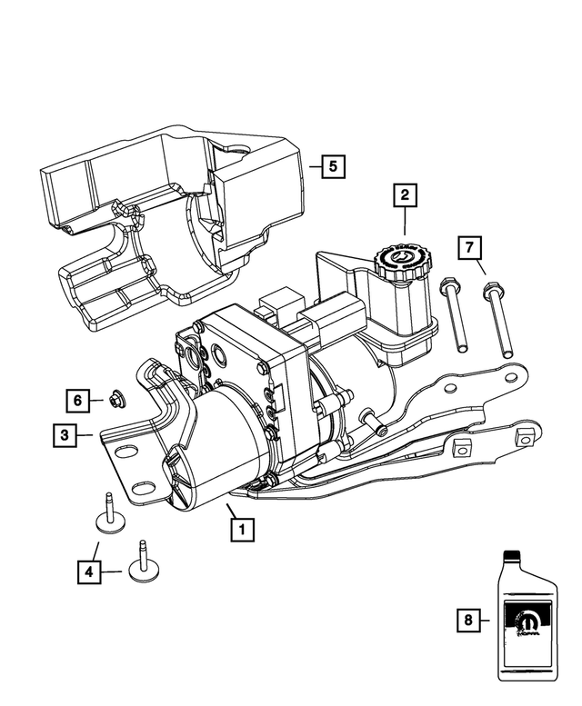 68059643AL - : Power Steering Pump for Mopar Image