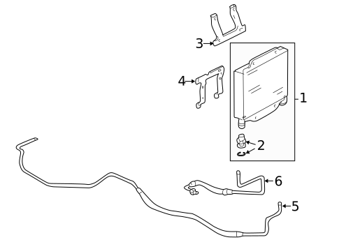 Trans Oil Cooler for 1993 Chevrolet C2500 #1